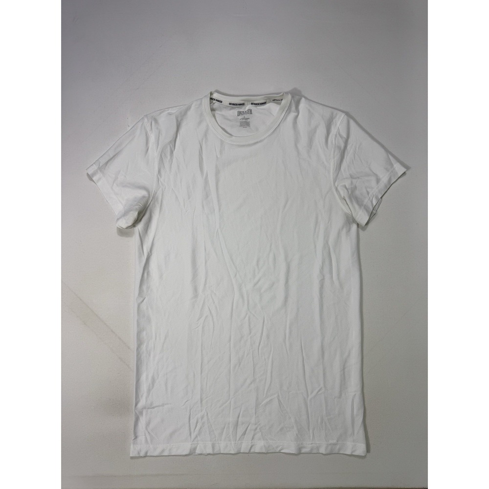 Duluth Trading Co Go Buck Naked Crew Neck T Shirt Men’s Large Performance White